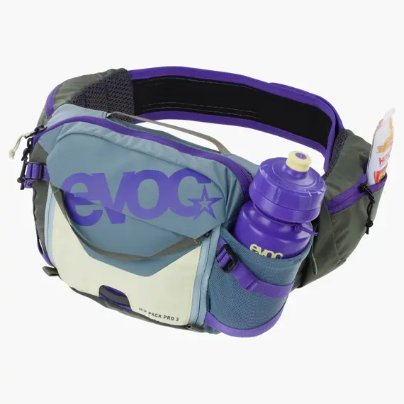 EVOC waist bag HIP PACK PRO 3 steel/violet/dark olive