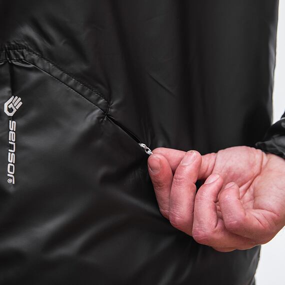 SENSOR PARACHUTE MEN WINDBREAKER BLK