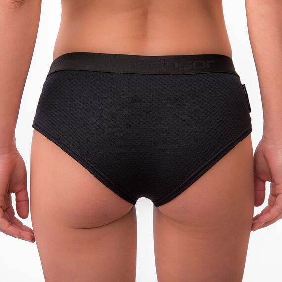 SENSOR MERINO DF WOMEN PANTIES BLK