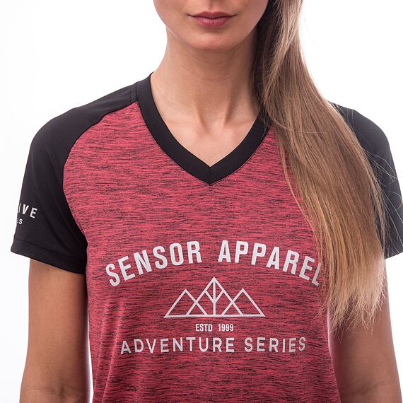 SENSOR CYKLO CHARGER WOM LOOSE JERSEY SS pink/black