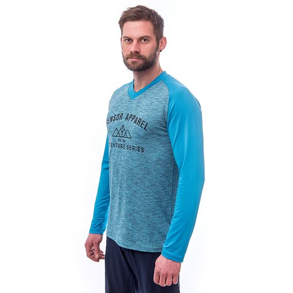 SENSOR CYKLO CHARGER MEN JERSEY LS blue