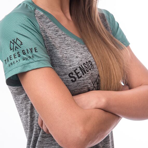 SENSOR CYKLO CHARGER WOM LOOSE JERSEY SS grey/mint