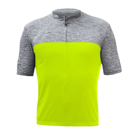 SENSOR CYKLO MOTION MEN JERSEY SS ZIP neon yellow/grey