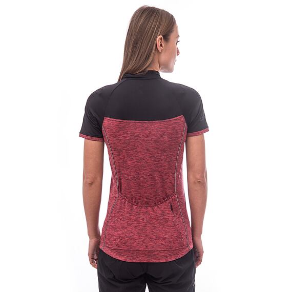 SENSOR CYKLO MOTION WOM JERSEY SS ZIP pink/black