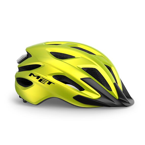 MET helmet CROSSOVER METALIC YELW LIME -52/59