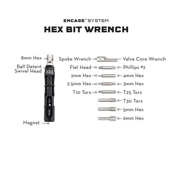 WOLF TOOTH ENCASE SYSTEM HEX BIT WRENCH MULTI-TOOL