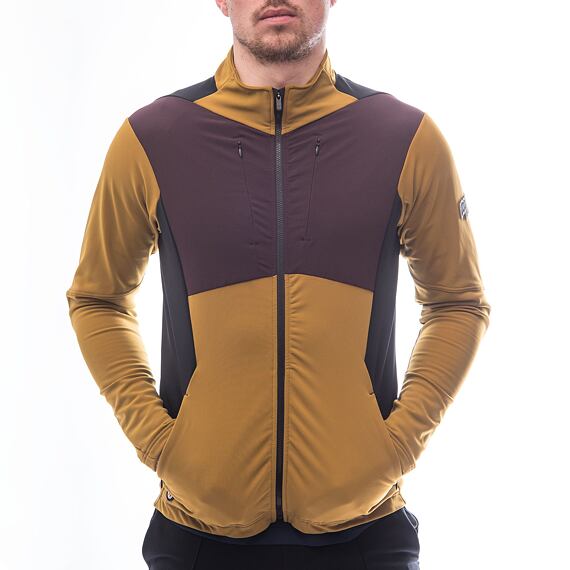 FT MEN'S CROSS POINT JACKET GOLDEN/WINE/BLACK