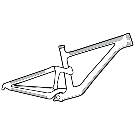 LIZARD SKINS frame protection Clear Protective Frame Wrap Frame Kit