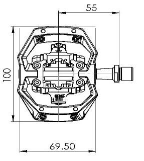 NUKEPROOF pedals HORIZON CS CroMo Trail blue