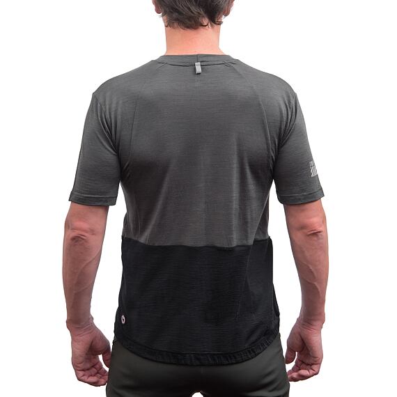 FT MEN'S LITE MERINO POCKET JERSEY OLIVE GREEN/BLACK
