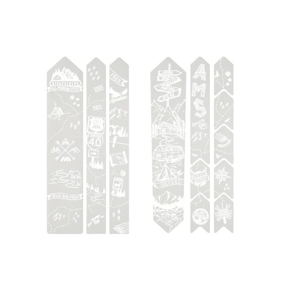 AMS protective sticker- ROAD/GRAVEL - Bikepacking / white