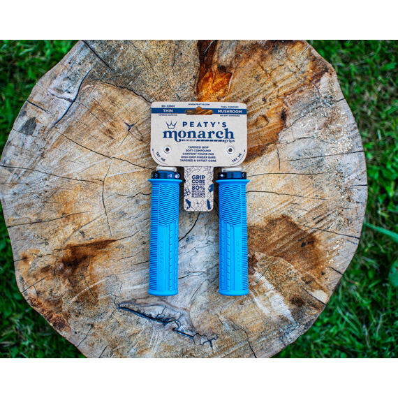 Peaty's Monarch Knurl Thin Turquoise Grips