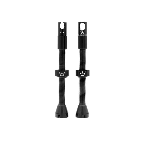 Peaty's X Chris King (MK2) tubeless valves 60 mm Black