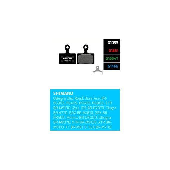 Galfer Brake Pads - Shimano FD496 GRX Standard
