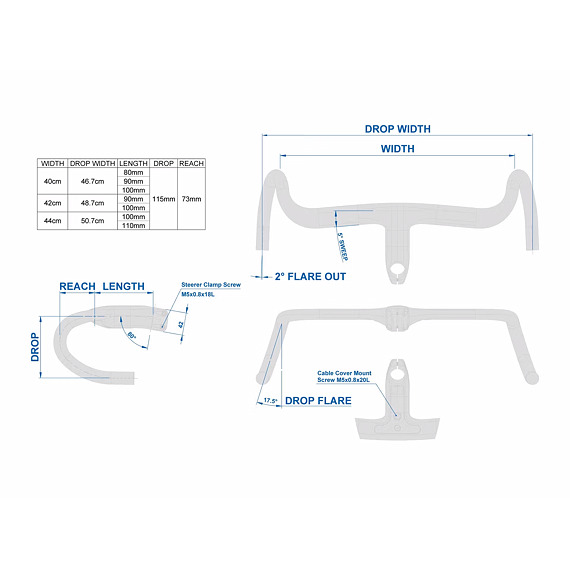 RITCHEY handlebars SUPERLOGIC BUTANO RIDGE 115x90x40