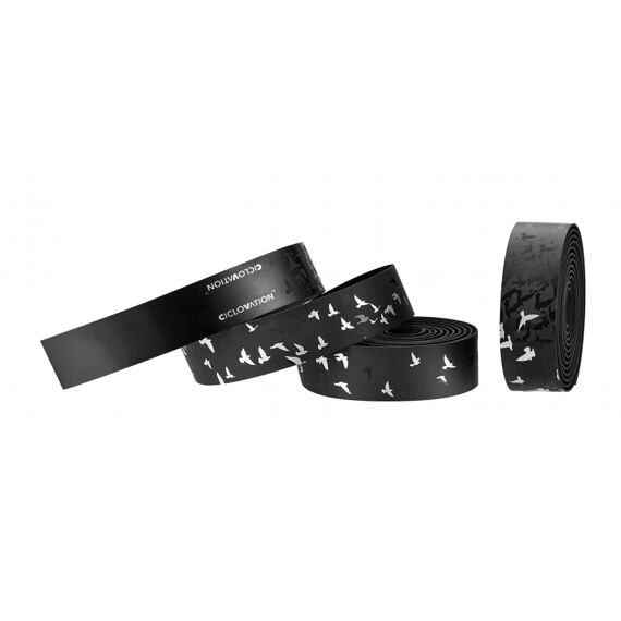 CICLOVATION bar tape Leather Touch Minimalism Fly Black