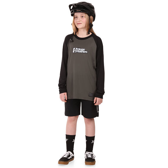 HORSEFEATHERS children's jersey SPIKE LS chimera/black
