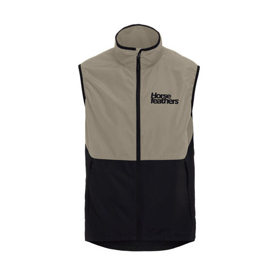 HORSEFEATHERS vest HILL taupe/black