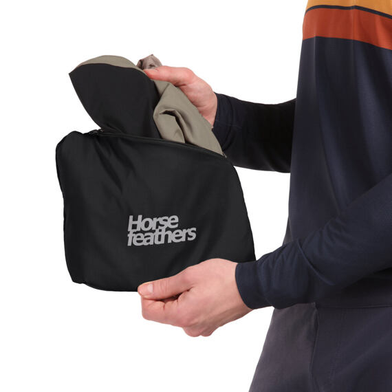 HORSEFEATHERS vest HILL taupe/black