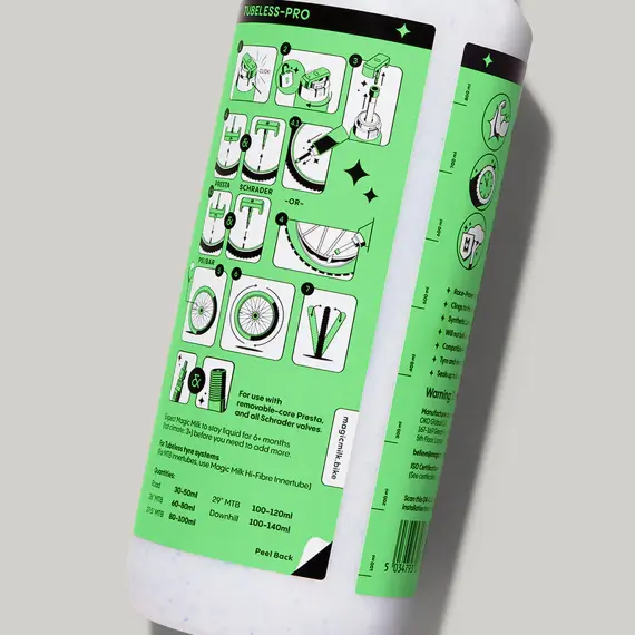 MAGIC MILK tubeless sealant Hi-Fibre Tubeless Pro 1000ml