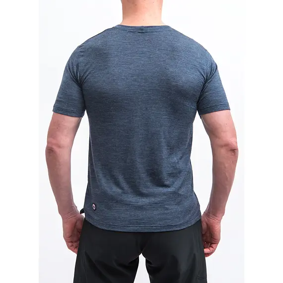 FT MEN'S MERINO TENCEL LOGO 2.0 TEE BLUE