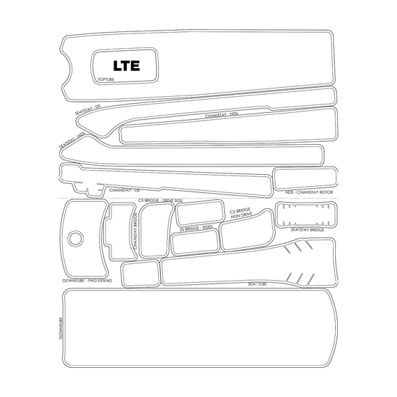 YETI LTE FRAME PROTECTOR KIT GLOSS