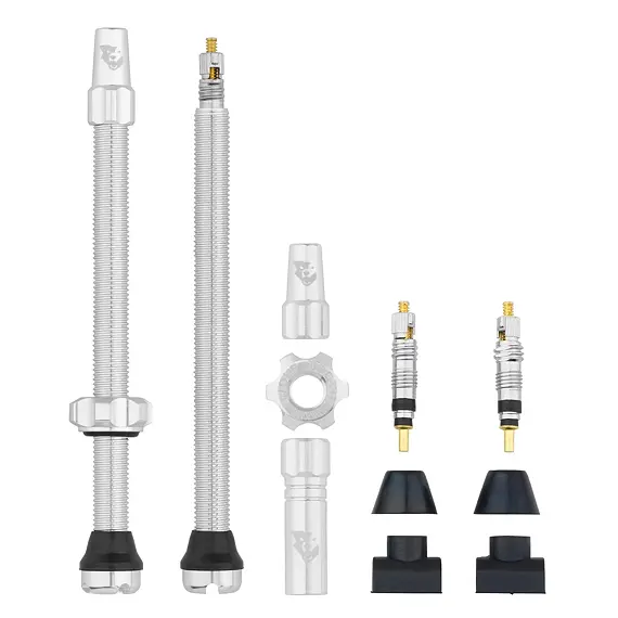 WOLF TOOTH valves Tubeless Valve Stem Kit 80mm raw silver