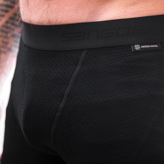 SENSOR MERINO DF MEN BOXERS BLK