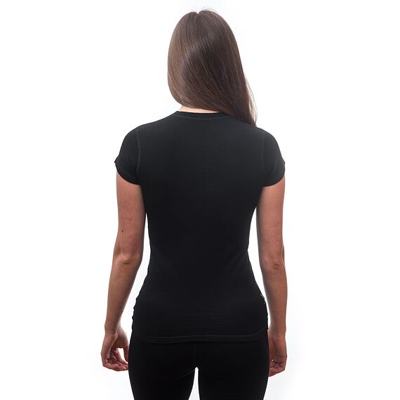 SENSOR MERINO DF WOMEN TEE SS BLK