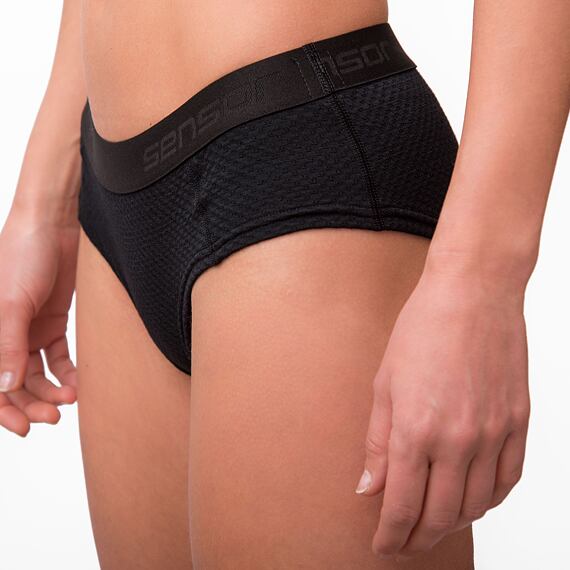 SENSOR MERINO DF WOMEN PANTIES BLK
