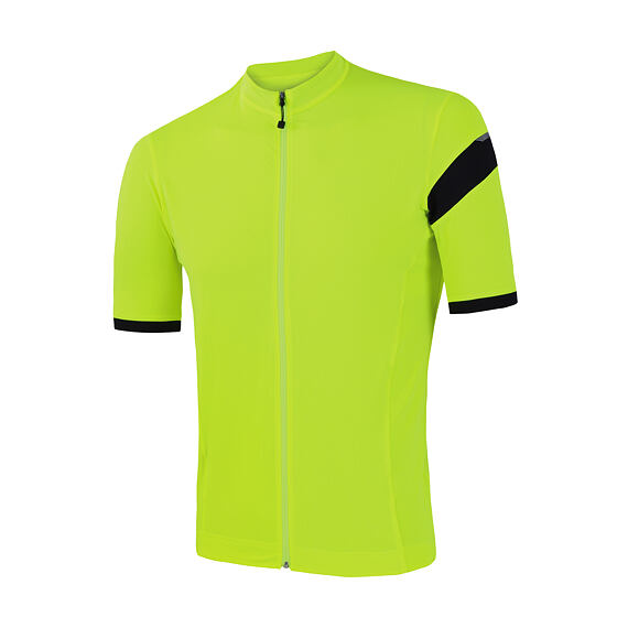 SENSOR CYKLO COOLMAX CLASSIC MEN JERSEY SS ZIP neon yellow