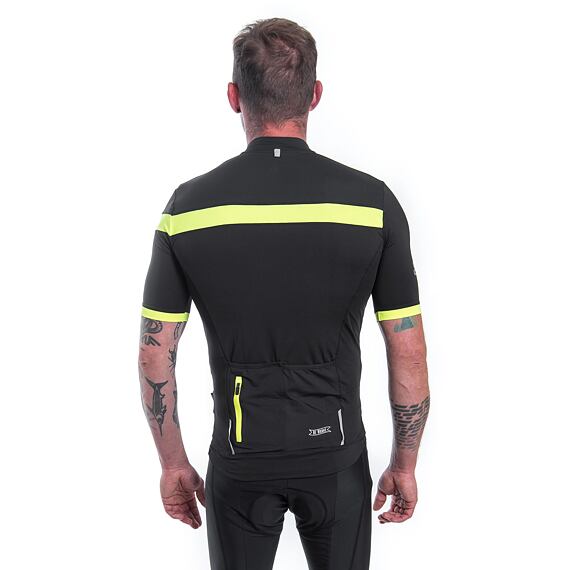 SENSOR CYKLO COOLMAX CLASSIC MEN JERSEY SS ZIP true black