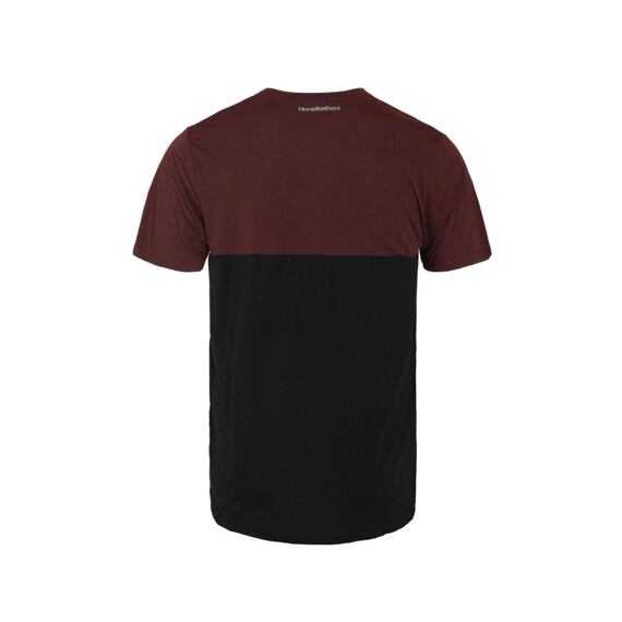 HORSEFEATHERS tee SS FURY burgundy
