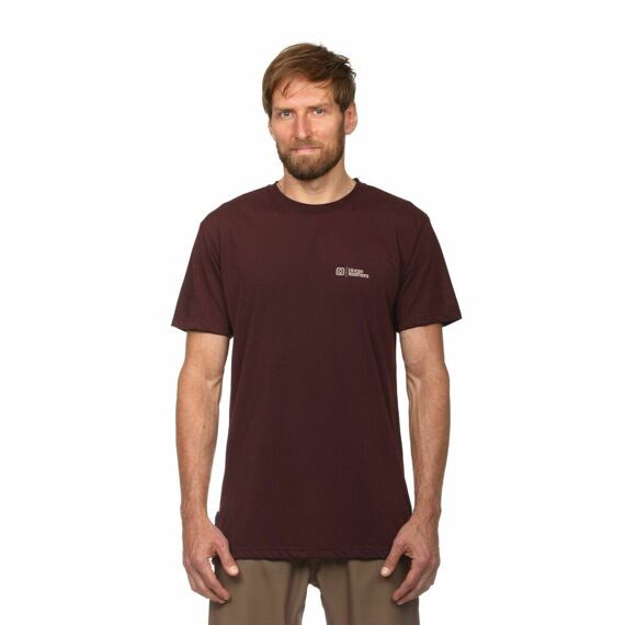 HORSEFEATHERS tee SS ROOTER burgundy