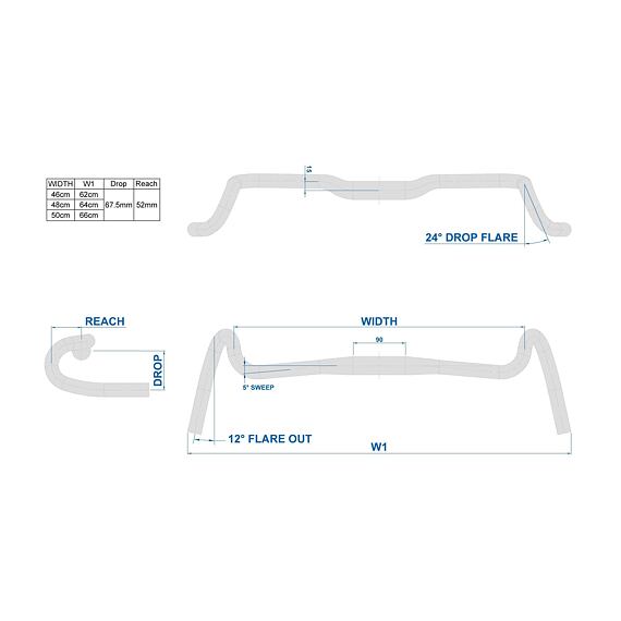 RITCHEY handlebar COMP CORRALITOS 46