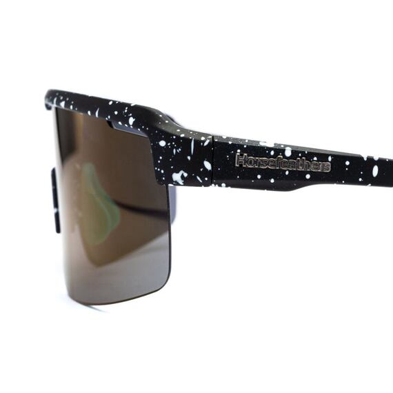 HORSEFEATHERS glasses SCORPIO black splash/mirror green