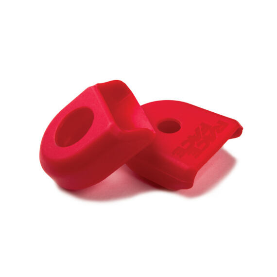 RACE FACE CRANK BOOT 2-pack, carbon crank protection red