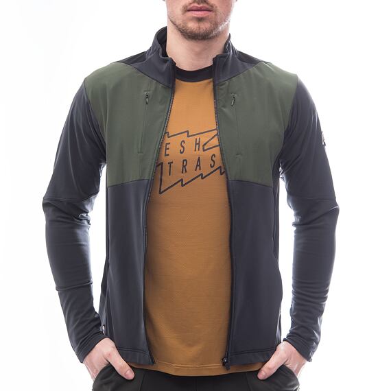 FT MEN'S CROSS POINT JACKET GREY/OLIVE/BLACK