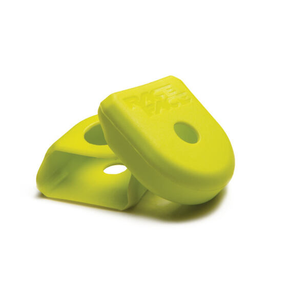 RACE FACE CRANK BOOT 2-pack, aluminium crank protector small yellow