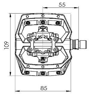 NUKEPROOF pedals HORIZON CL CroMo DH blue