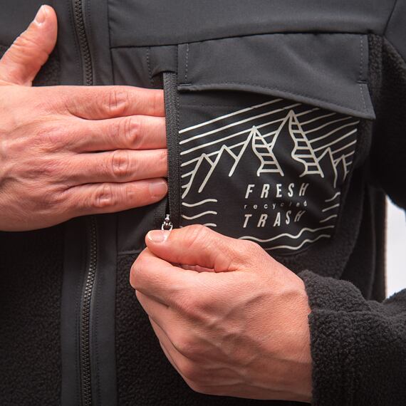 FT MEN'S FLEECE JACKET BLACK