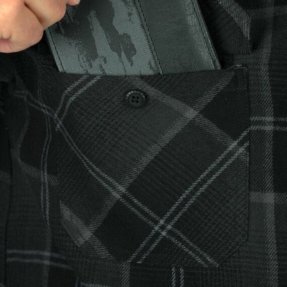 HORSEFEATHERS shirt DOUGH SHIRT anthracite