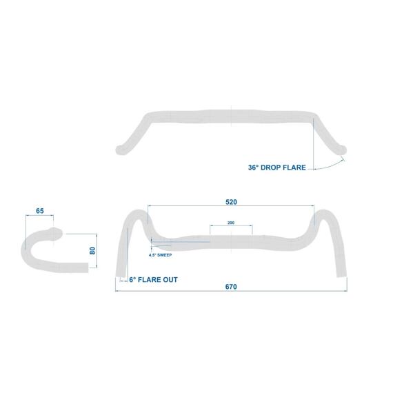 RITCHEY handlebar COMP BEACON XL BB BLK 52
