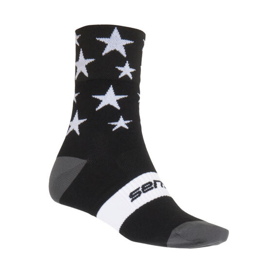 SENSOR STARS SOCKS BLACK/WHITE
