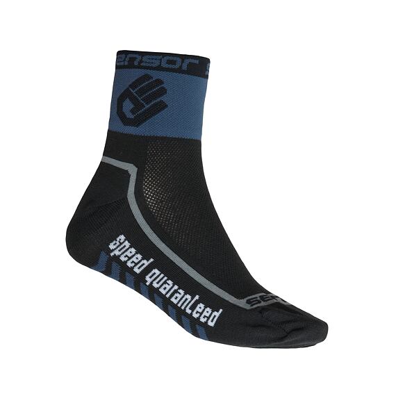 SENSOR RACE LITE SOCKS BLK/BLU HAND