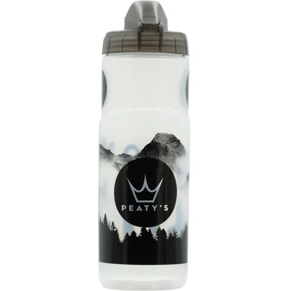 Peaty's X Fidlock Lockin Bottle Mountains Clear 600ml