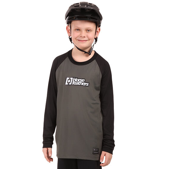 HORSEFEATHERS children's jersey SPIKE LS chimera/black