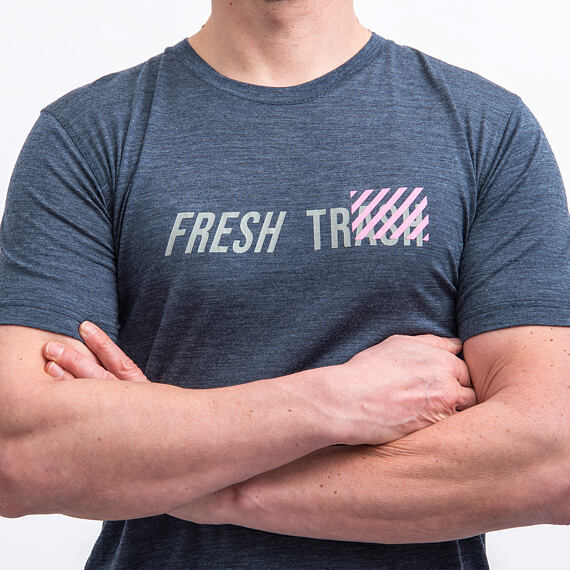 FT MEN'S MERINO TENCEL LOGO 2.0 TEE BLUE