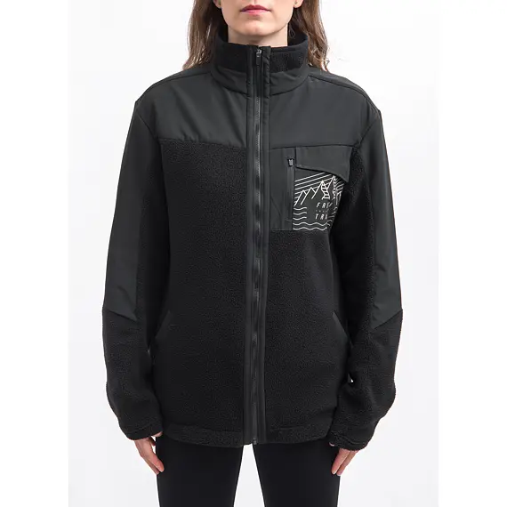 FT MEN'S FLEECE JACKET BLACK