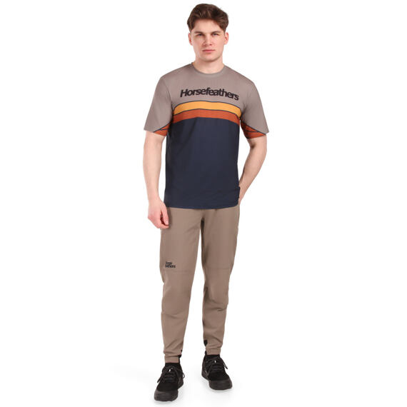 HORSEFEATHERS jersey QUANTUM indigo/taupe